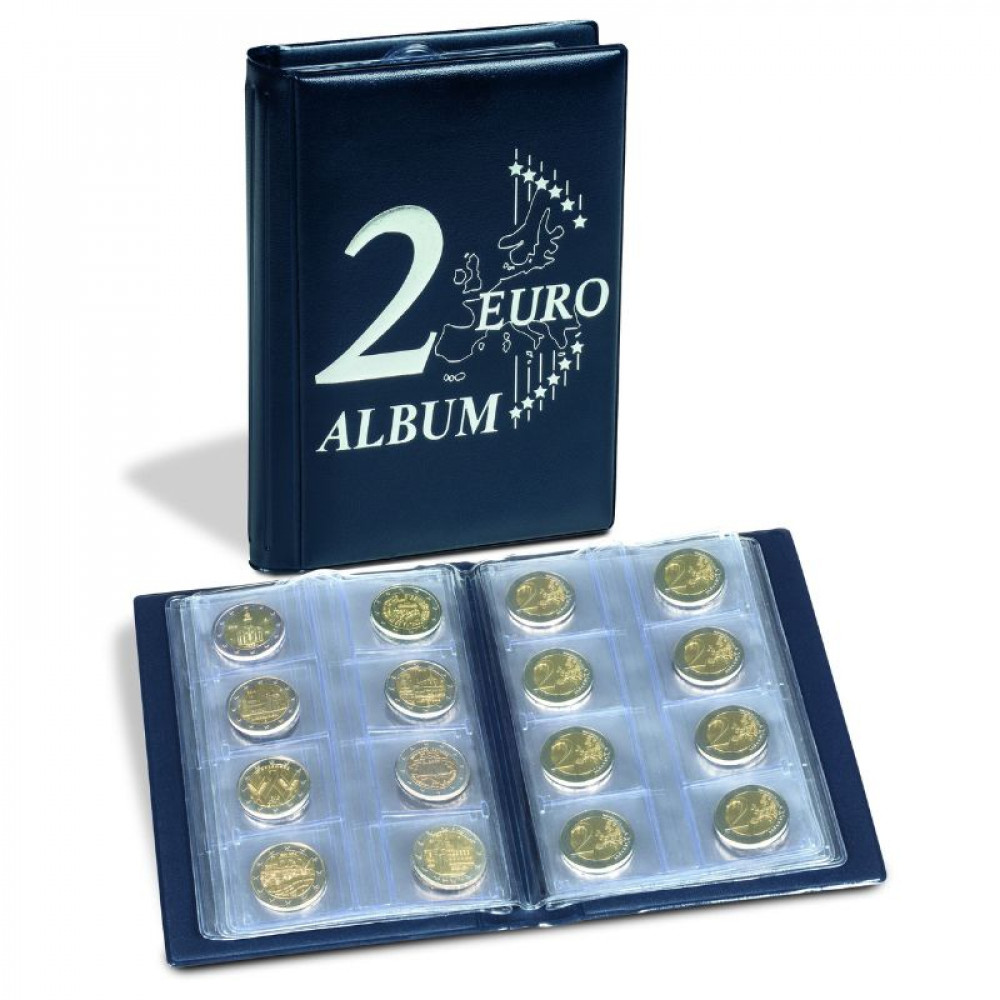Albums ROUTE 2 eiro monētu kolekcijai (6 lpp, 48 monētām)