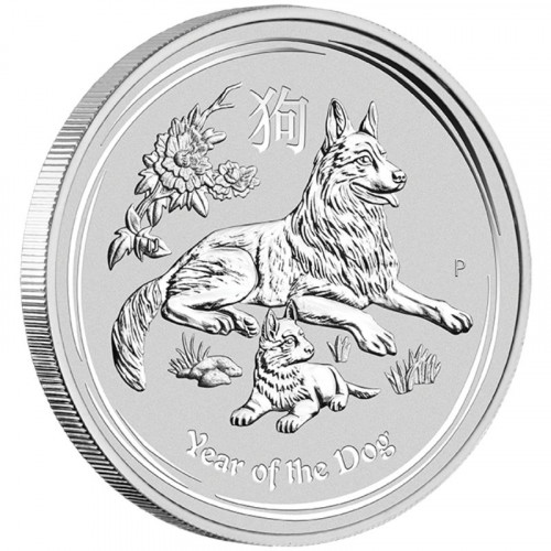Sudraba monēta - Austrālijas Lunārs 2018 - Suņa gads* 1 oz, 999.9