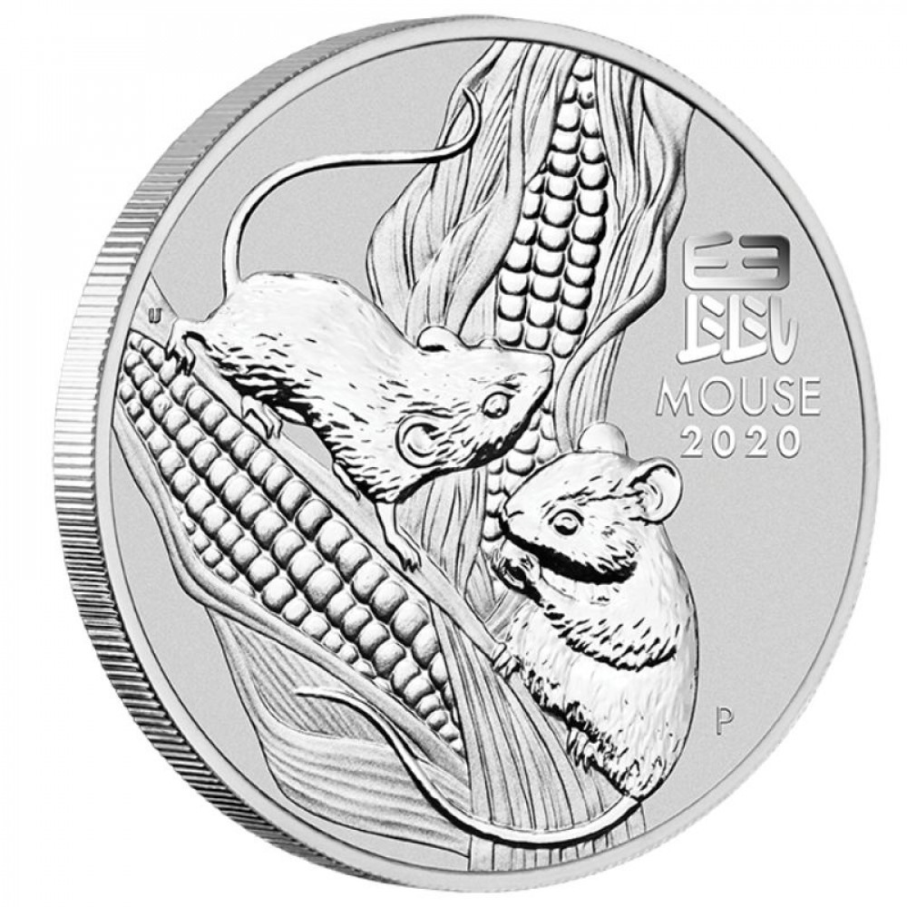 Sudraba monēta - Austrālijas Lunārs 2020 - Žurkas gads* 1 oz, 999.9 Sudraba monēta - Austrālijas Lunārs 2020 - Žurkas gads* 1 oz, 999.9