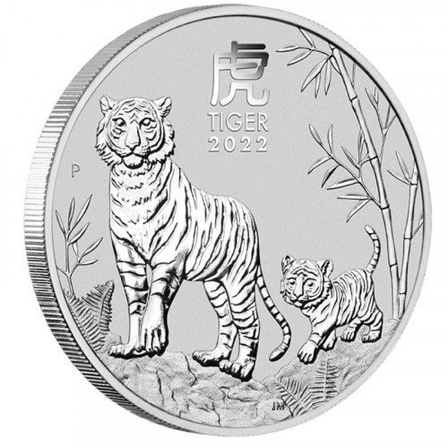 Sudraba monēta - Austrālijas Lunārs 2022 - Tīģera gads* 1 oz, 999.9