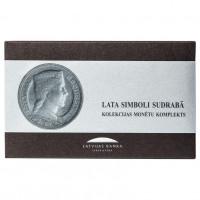 Latvijas Bankas sudraba monētu komplekts - Lata simboli sudrabā 925 Latvijas Bankas sudraba monētu komplekts - Lata simboli sudrabā 925