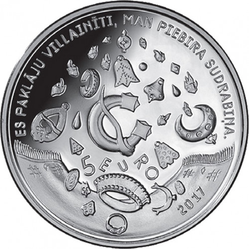 Latvijas Bankas monēta - Kalējs kala debesīs, 31 g, 925