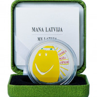 Latvijas Bankas monēta - Mana Latvija 31.47 g, 925 Latvijas Bankas monēta - Mana Latvija 31.47 g, 925
