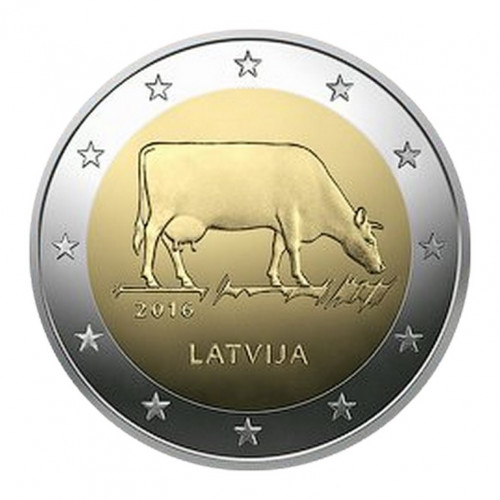 Latvijas 2 Eiro piemiņas monēta - Latvijas Brūnā (2016)