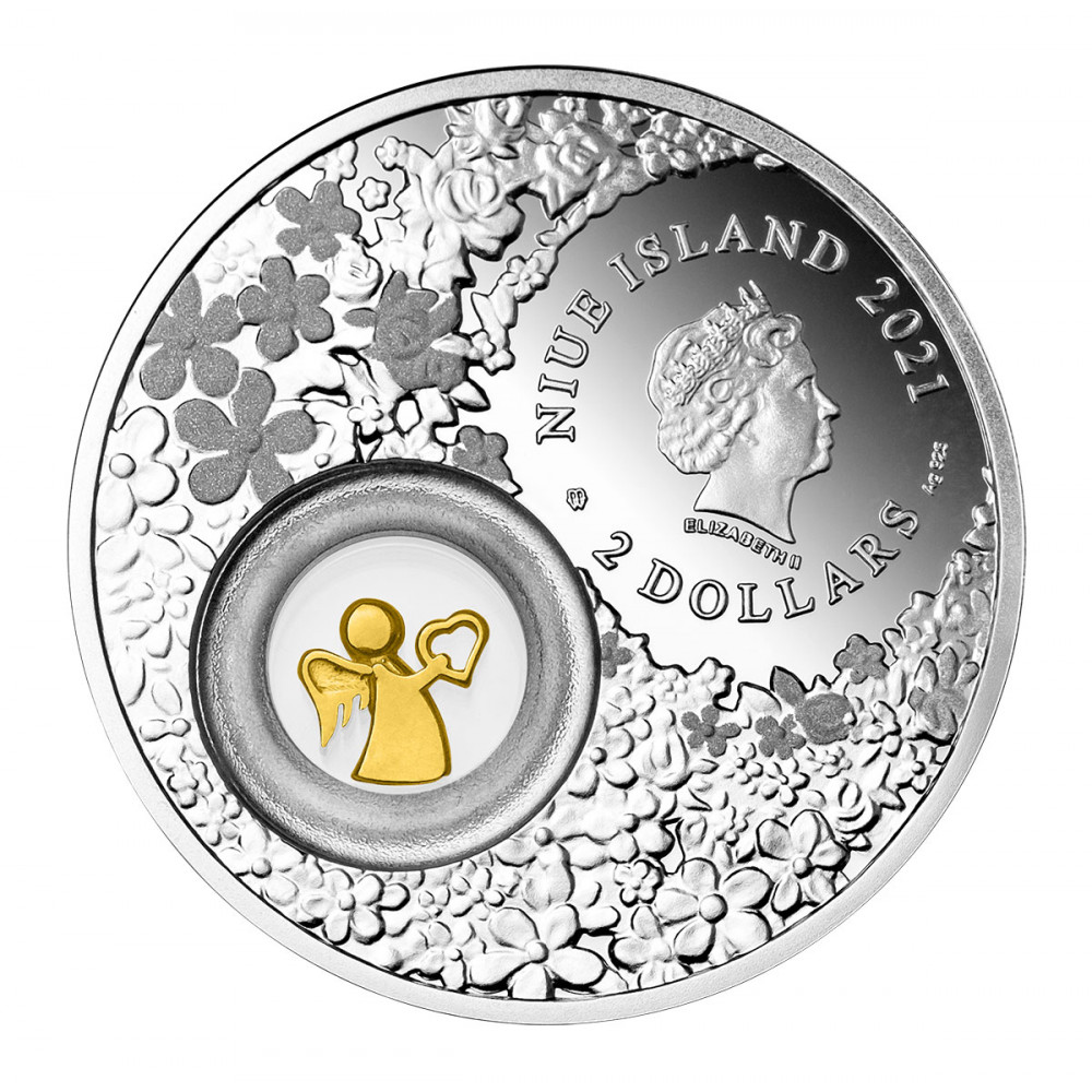 Sudraba Dāvanu Monēta - Sargeņģelis 2021, 28,28 g, 925 Sudraba Dāvanu Monēta - Sargeņģelis 2021, 28,28 g, 925