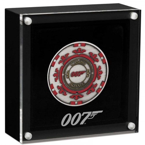 Sudraba monēta - Džeimsa Bonda Casino Royale pokera žetons 31.10 g, 999.9