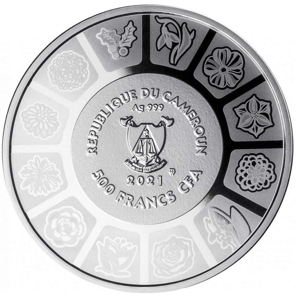 Sudraba Monēta - Ziedu Valoda - Lilija 17,50 g, 999 Sudraba Monēta - Ziedu Valoda - Lilija 17,50 g, 999