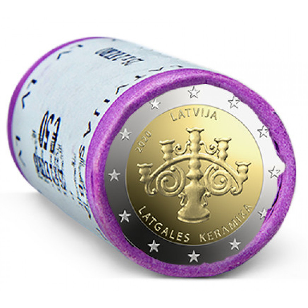 Latvijas 2 Eiro piemiņas monēta - Latgales keramika (2020) (2x25 gab)