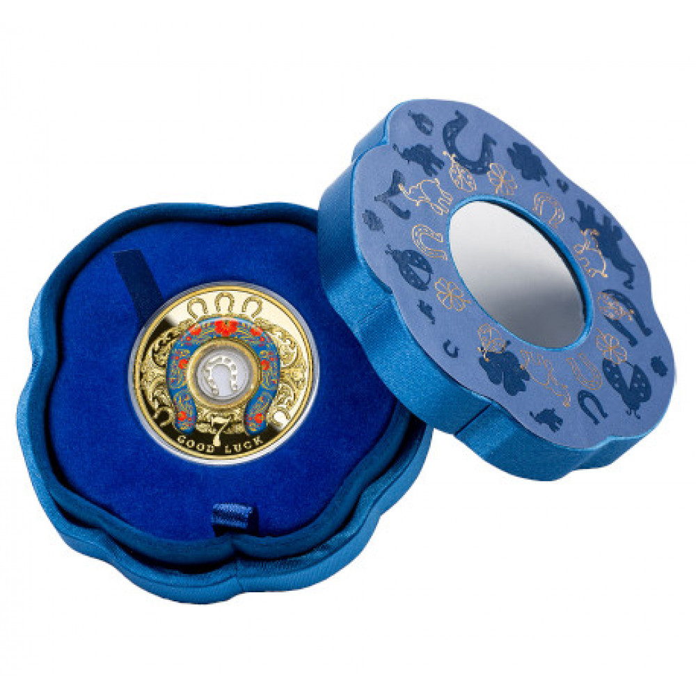 Sudraba veiksmes monēta - Septiņi Pakavi 14,14 g, 999 Sudraba veiksmes monēta - Septiņi Pakavi 14,14 g, 999