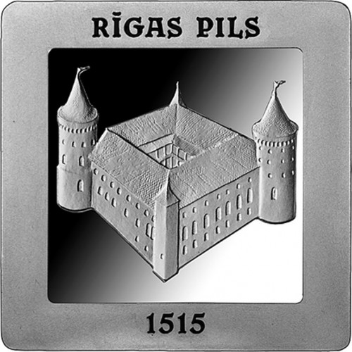 Sudraba Kolekcijas Monēta - Rīgas pilij 500 - 26,00 g, 925