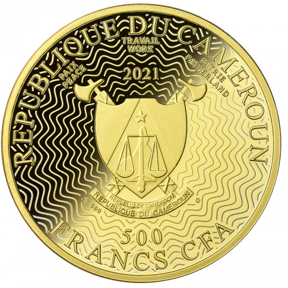 Sudraba Monēta - Tirkīza Laimes Koks (apzeltīts) 17,50 g, 999