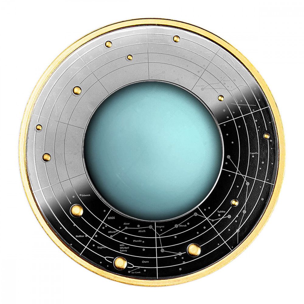 Sudraba Monēta - Urāns 17,50 g, 999