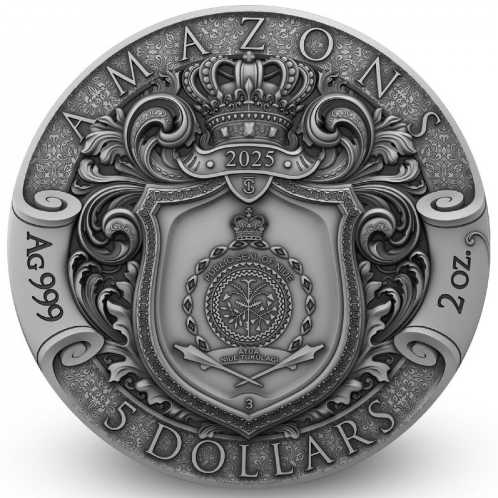 Sudraba monēta - Amazones 62.2 g, 999 Sudraba monēta - Amazones 62.2 g, 999