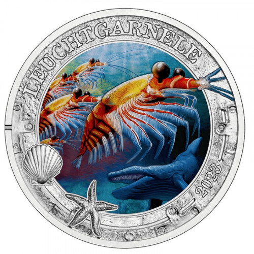 3 Eiro monēta - Spilgtā jūras dzīve - 3 Antarktīdas krils