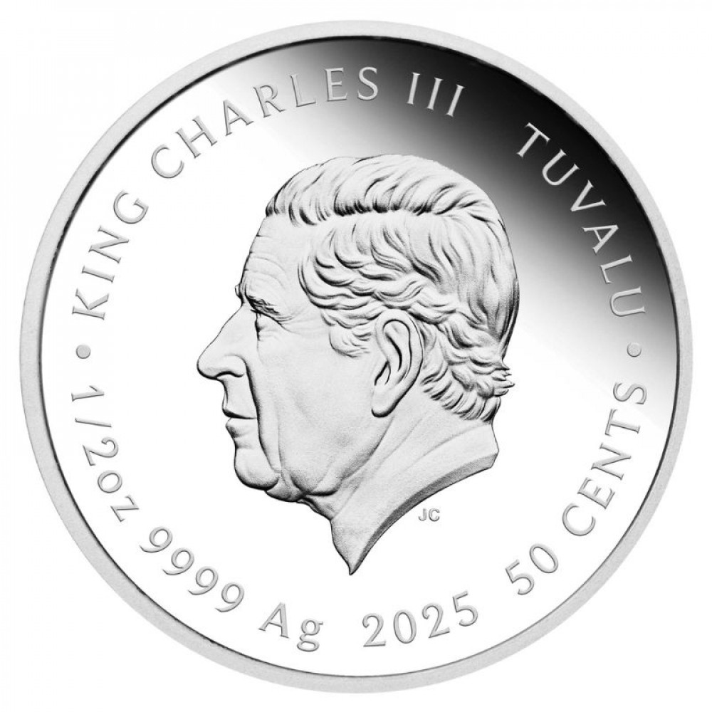 Sudraba monēta - Čūskas mazulis 2025 1/2 oz, 999.9