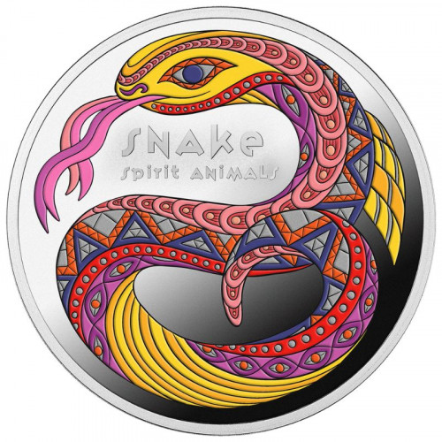 Sudraba monēta - Spirituālie Dzīvnieki - Čūska 17.50 g, 999