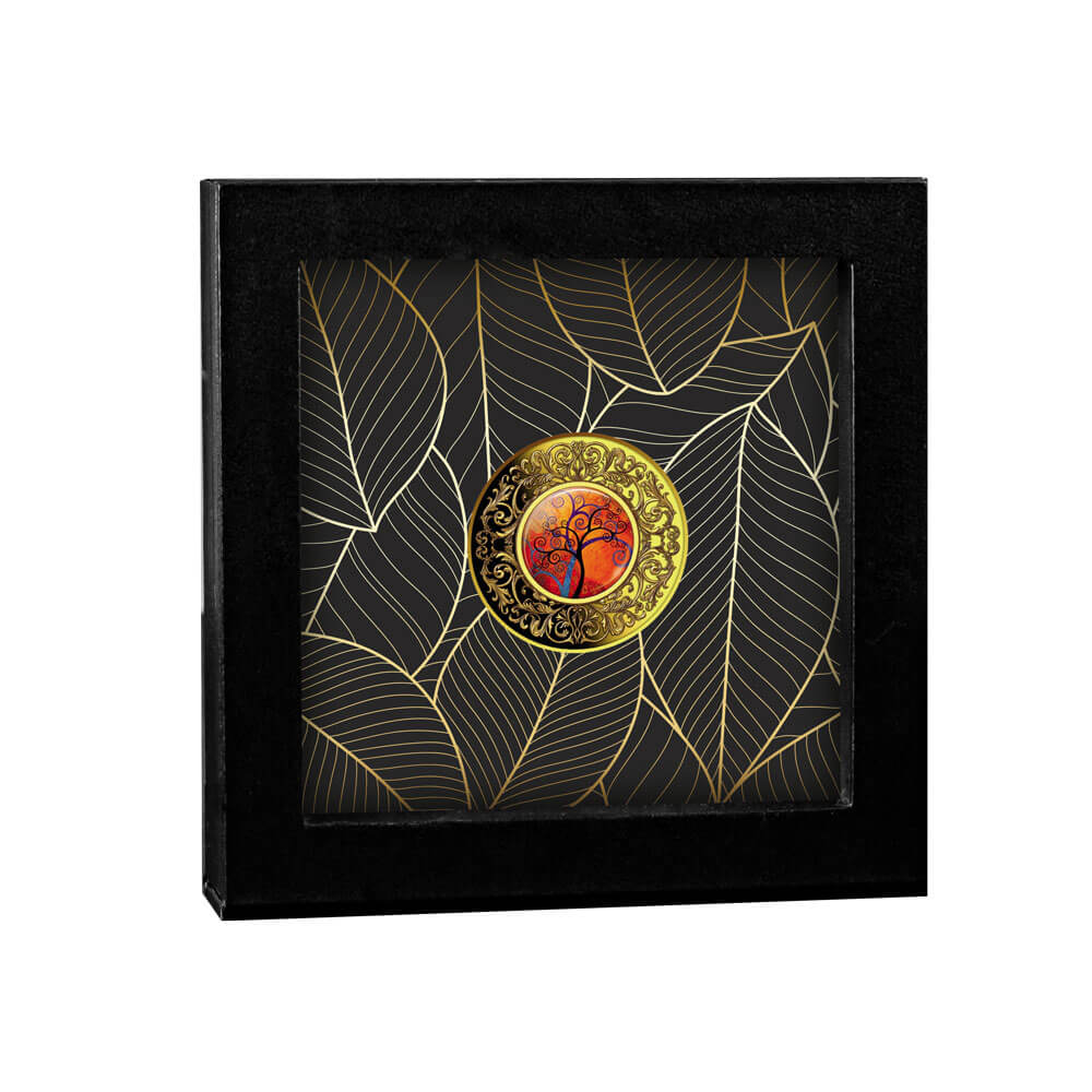 Sudraba Monēta - Laimes Koks (apzeltīta) 17,50 g, 999