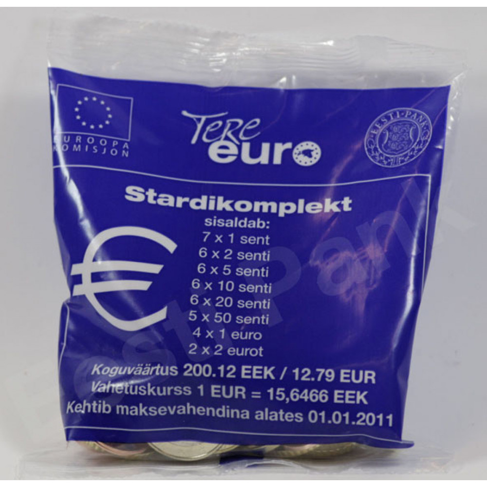 Igaunijas Eiro monētu sākumkomplekts 2011