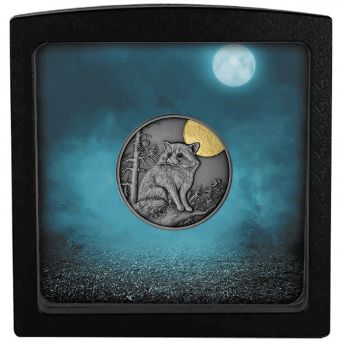 Sudraba monēta - Nakts mednieki - Jenots 17.50 g, 999
