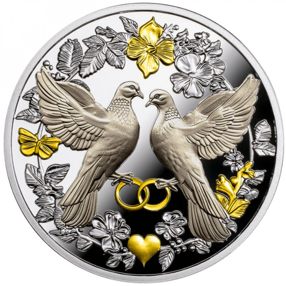 Sudraba monēta - Kāzu Dūjas 17.5 g, 999 Sudraba monēta - Kāzu Dūjas 17.5 g, 999