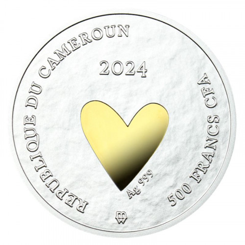 Dāvana kāzās - sudraba monēta - Mīlestība 17.5 g, 999