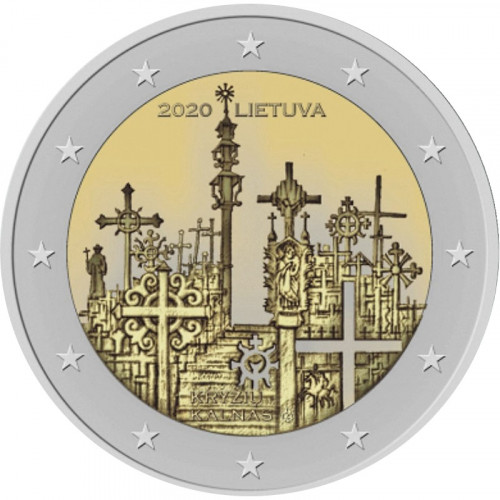 Lietuvas 2 Eiro piemiņas monēta - Krusta kalns (2020)