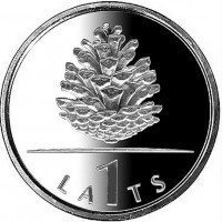 1 Lata Jubilejas Monētas 1 Lata Jubilejas Monētas