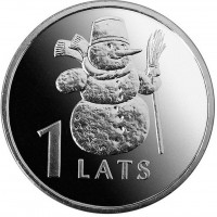 1 Lata Jubilejas Monētas 1 Lata Jubilejas Monētas