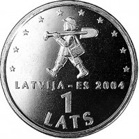 1 Lata Jubilejas Monētas 1 Lata Jubilejas Monētas