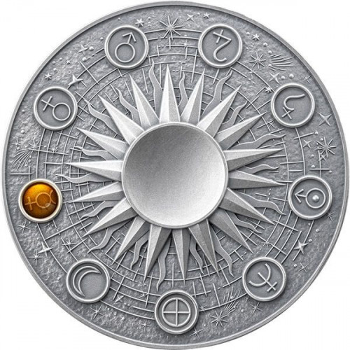 Sudraba monēta - Saules sistēma - Merkurs 62,2 g, 999 (monēta kā planētas bāze)