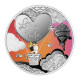 Sudraba Monēta - Mīlestība virmo gaisā - 10 g, 999