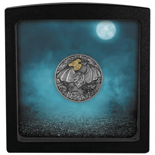 Sudraba monēta - Nakts mednieki - Sikspārnis 17.50 g, 999