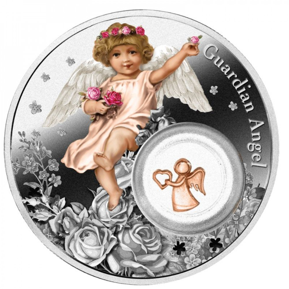 Sudraba dāvanu monēta - Sargeņģelis 2024, 28.28g, 925