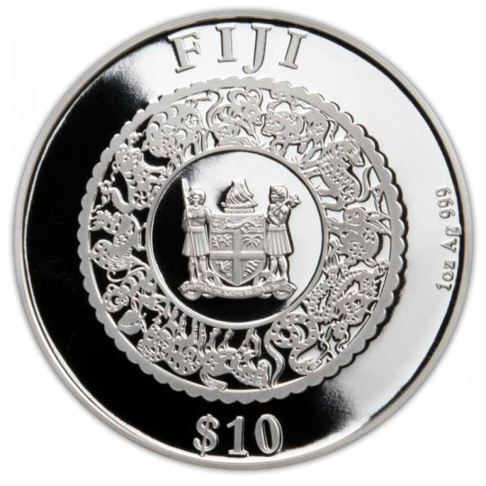 Sudraba monēta - Lunārs Truša gads ar saldūdens pērli* 31.1g, 999 Sudraba monēta - Lunārs Truša gads ar saldūdens pērli* 31.1g, 999
