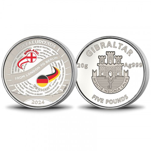 Sudraba monēta - UEFA Eiropas futbola čempionāts* 20g, 999