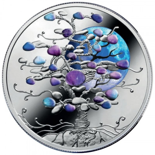 Sudraba monēta - Veiksmes koks - Mēness 31.1 g, 999